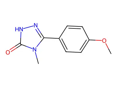 3H-1,2,4-Triazol-3-one, 2,4-dihydro-5-(4-methoxyphenyl)-4-methyl- structure