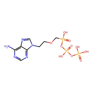 9-(2-(Phosphonomethoxy)ethyl)adenine diphosphate structure