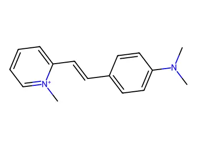 2-(4-(Dimethylamino)styryl)-1-methylpyridinium structure