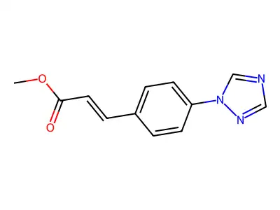 methyl 3-[4-(1H-1,2,4-triazol-1-yl)phenyl]prop-2-enoate structure