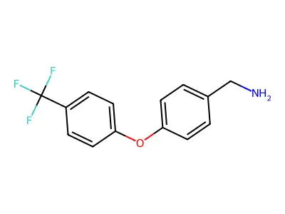 [4-[4-(Trifluoromethyl)phenoxy]phenyl]methanamine structure