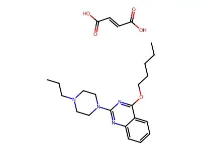 4-(Pentyloxy)-2-(4-propylpiperazin-1-yl)quinazoline maleate structure