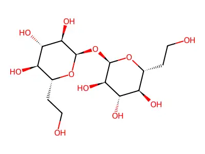 6-Deoxy-gluco-heptopyranosyl 6-deoxy-gluco-heptopyranoside structure