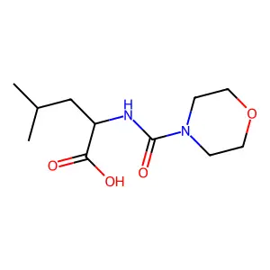 N-(Morpholinocarbonyl)leucine structure