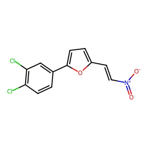 2-(3,4-Dichlorophenyl)-5-(2-nitroethenyl)furan structure