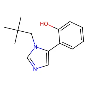 Phenol, 2-(1-(2,2-dimethylpropyl)-1H-imidazol-5-yl)- structure