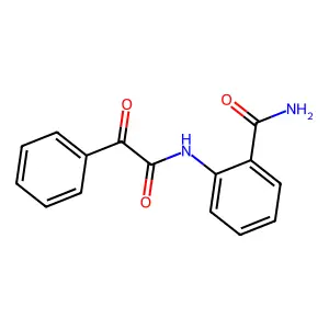 N-[2-(Aminocarbonyl)phenyl]-alpha-oxobenzeneacetamide structure