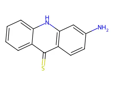 3-amino-10H-acridine-9-thione structure