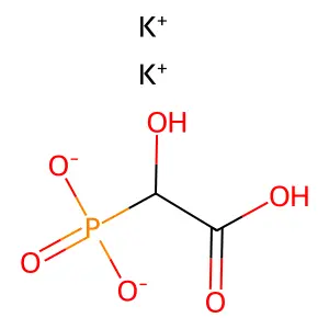 Acetic acid, hydroxyphosphono-, dipotassium salt structure