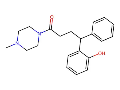 4-(2-Hydroxyphenyl)-1-(4-methylpiperazin-1-yl)-4-phenylbutan-1-one structure
