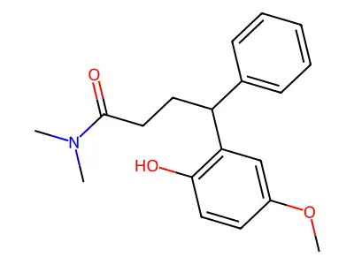 Benzenebutanamide, N,N-dimethyl-2-hydroxy-5-methoxy-gamma-phenyl- structure