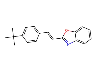 2-[2-(4-Tert-butylphenyl)ethenyl]-1,3-benzoxazole structure