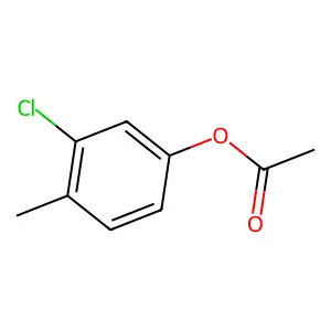Phenol, 3-chloro-4-methyl-, acetate structure
