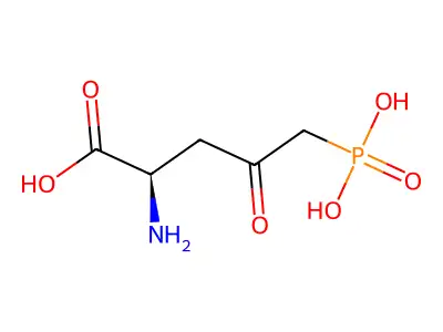 2-Amino-4-oxo-5-phosphonopentanoic acid structure