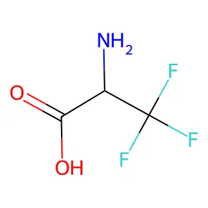 (S)-2-amino-3,3,3-trifluoropropanoic acid structure