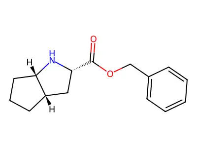 Benzyl octahydrocyclopenta[b]pyrrole-2-carboxylate structure