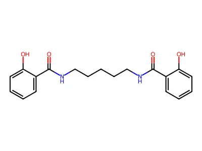 Benzamide, N,N'-1,5-pentanediylbis(2-hydroxy- structure