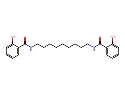 Benzamide, N,N'-1,9-nonanediylbis(2-hydroxy- structure