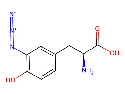 3-Azidotyrosine structure
