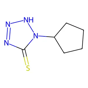 1-Cyclopentyl-1H-tetrazole-5-thiol structure