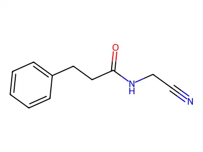 N-(cyanomethyl)-3-phenylpropanamide structure