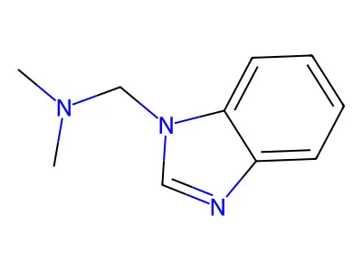 1-(benzimidazol-1-yl)-N,N-dimethylmethanamine structure