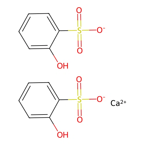 Calcium bis(hydroxybenzenesulphonate) structure