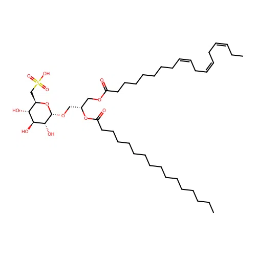 18:3,16:0 sulfolipid, Na salt structure