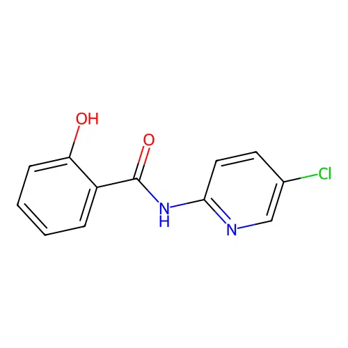 N-(5-chloropyridin-2-yl)-2-hydroxybenzamide structure