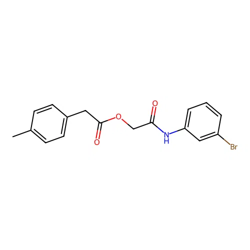 2-[(3-Bromophenyl)amino]-2-oxoethyl (4-methylphenyl)acetate structure