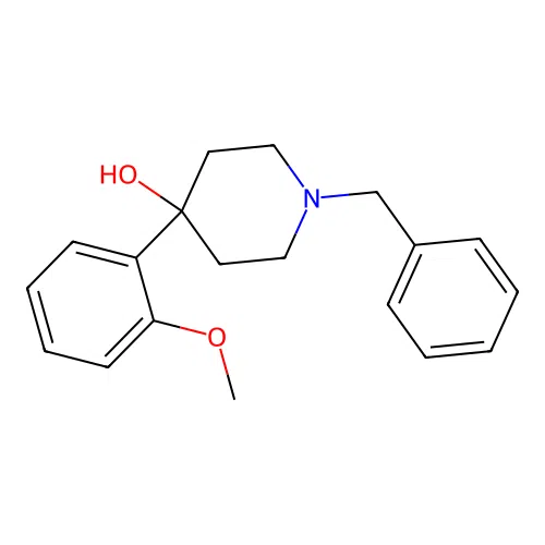 1-Benzyl-4-(2-methoxyphenyl)piperidin-4-ol structure
