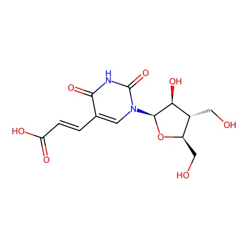3'-OHCH2-Ara-5-Carboxyvinyl-U structure