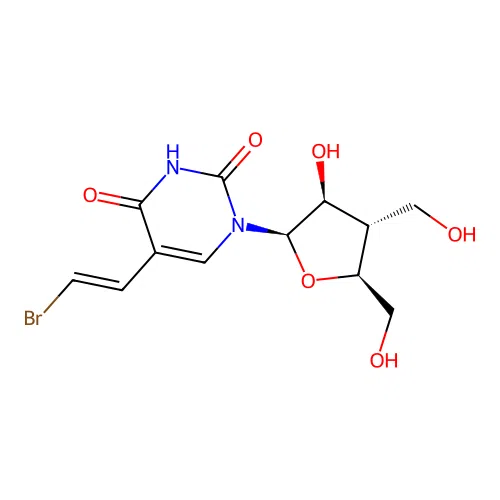 3'-Hydroxymethyl Ara-5-Br-vinyl-U structure