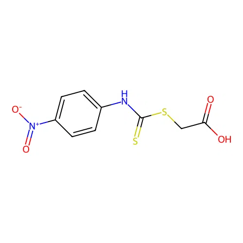 Carbanilic acid, dithio-p-nitro-, glycolate structure