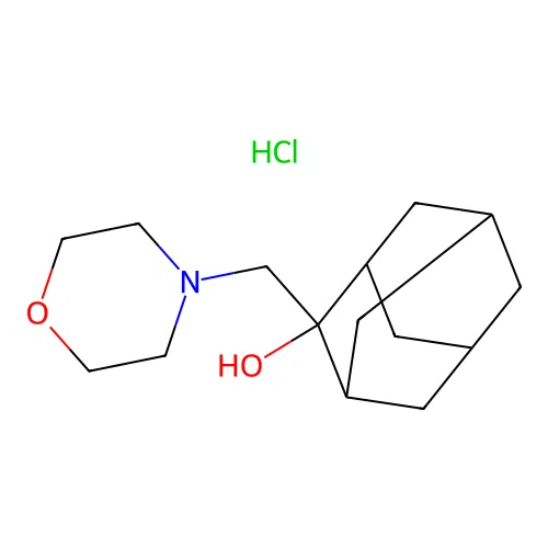 (1r,3r,5r,7r)-2-(Morpholinomethyl)adamantan-2-ol hydrochloride structure