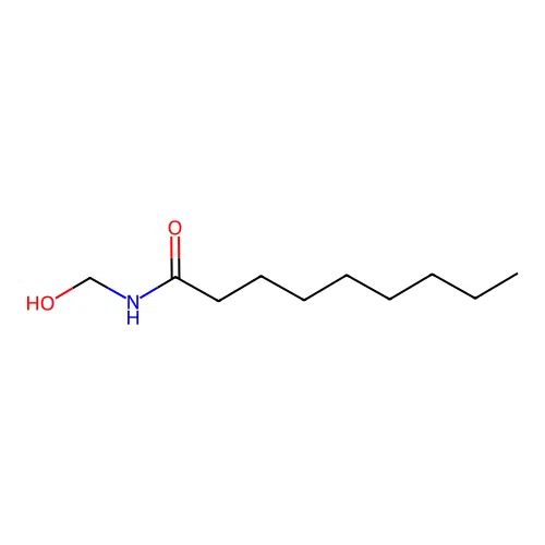N-(hydroxymethyl)nonanamide structure