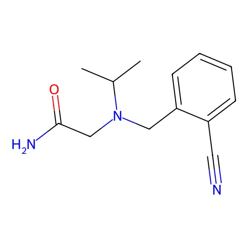 2-((2-Cyanobenzyl)(isopropyl)amino)acetamide structure