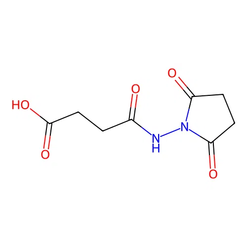 4-[(2,5-Dioxopyrrolidin-1-yl)amino]-4-oxobutanoic acid structure