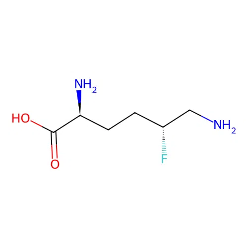 (2S,5R)-2,6-diamino-5-fluorohexanoic acid structure