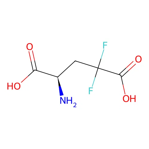 (4R)-4-amino-2,2-difluoropentanedioic acid structure