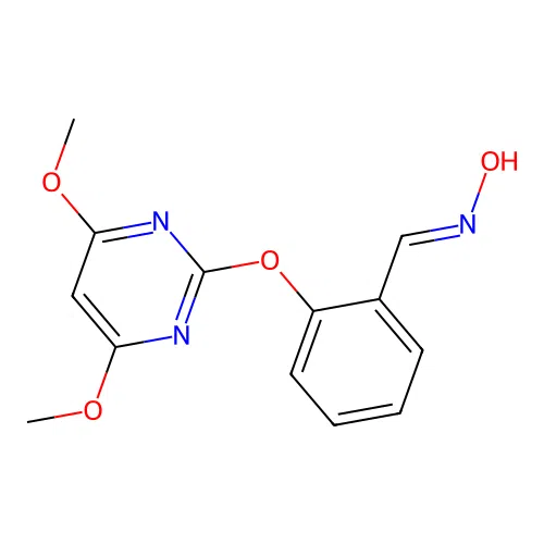 2-(4,6-Dimethoxy-2-pyrimidinyloxy)benzaldoxime structure