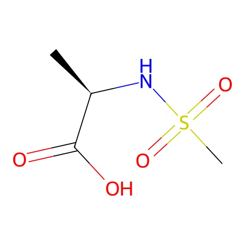 (2R)-2-[(Methylsulfonyl)amino]propanoic acid structure
