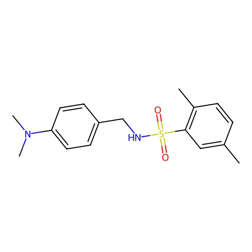 N-[4-(dimethylamino)benzyl]-2,5-dimethylbenzenesulfonamide structure