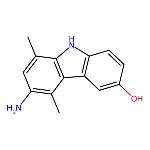9H-Carbazol-3-ol, 6-amino-5,8-dimethyl- structure