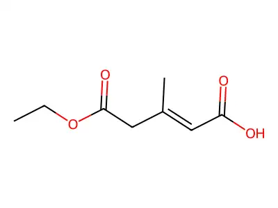 5-Ethoxy-3-methyl-5-oxopent-2-enoic acid structure