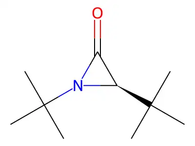Aziridinone, 1,3-bis(1,1-dimethylethyl)- structure
