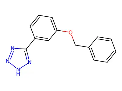5-[4-(benzyloxy)phenyl]-2H-tetrazole structure