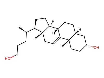 (3R,5R,8S,10S,13R,14S,17R)-17-[(2R)-5-hydroxypentan-2-yl]-10,13-dimethyl-2,3,4,5,6,7,8,12,14,15,16,17-dodecahydro-1H-cyclopenta[a]phenanthren-3-ol structure