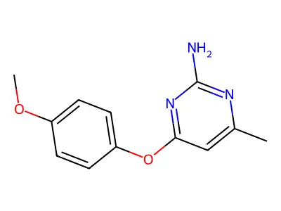 4-(4-Methoxyphenoxy)-6-methylpyrimidin-2-amine structure