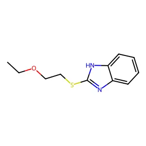 2-[(2-ethoxyethyl)sulfanyl]-1H-1,3-benzodiazole structure